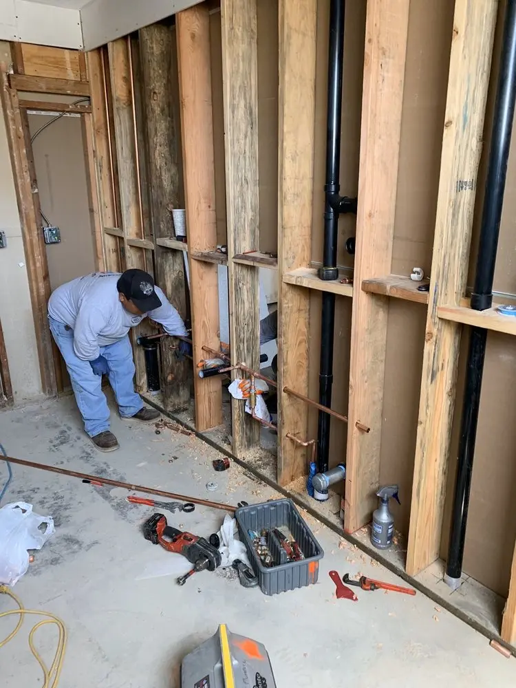 Commercial rough-in plumbing for Water Heater Replacement in Buena Woods